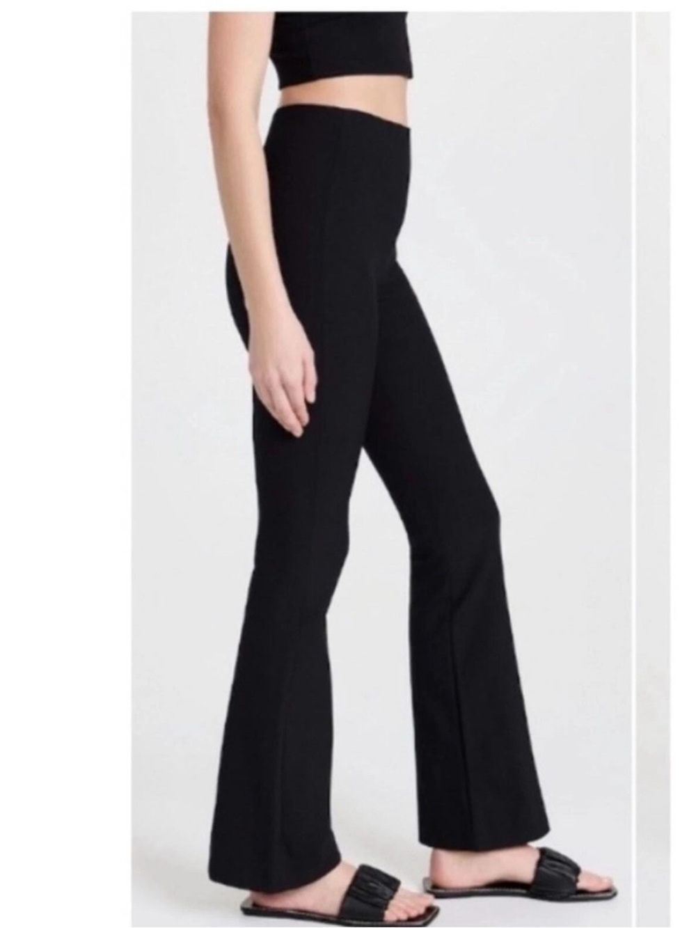 Rag & Bone ICONS Simone Flare Pants Black Size 0 Minimalist Office Academia